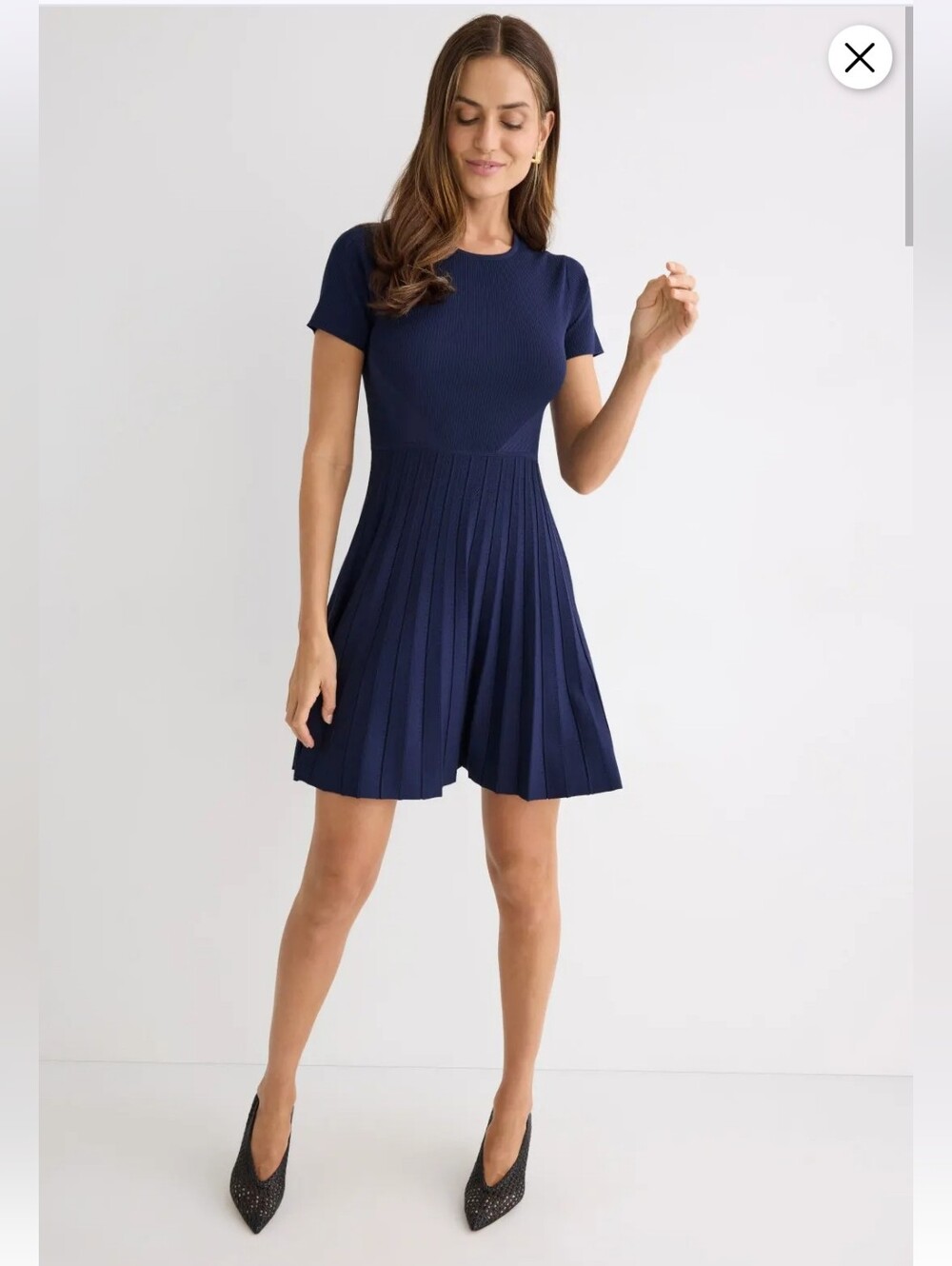 JASON WU STITCH DETAIL DROP WAIST MINI DRESS SIZE M MSRP $345